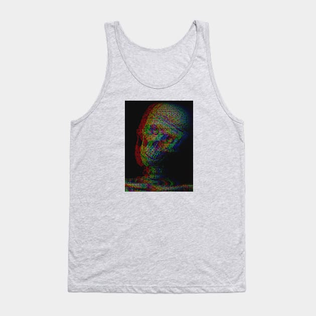 Trippy skull Tank Top by OdllyWeird